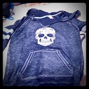 Blue skull hoodie